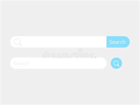 Search Bar Template Internet Searching Web Surfing Interface Vector
