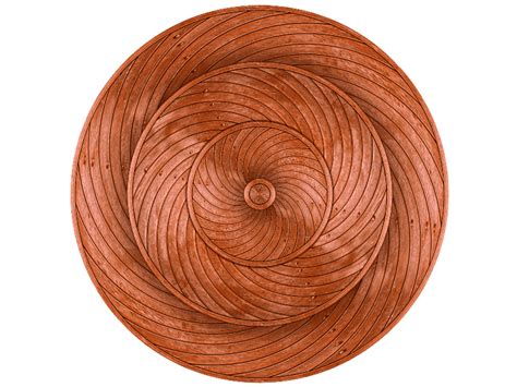 Carved Wood Circle Shield Png Isolated Objects Textures For Photoshop