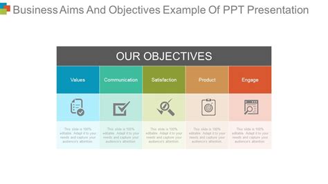 Business Aims And Objectives Example Of Ppt Presentation Youtube