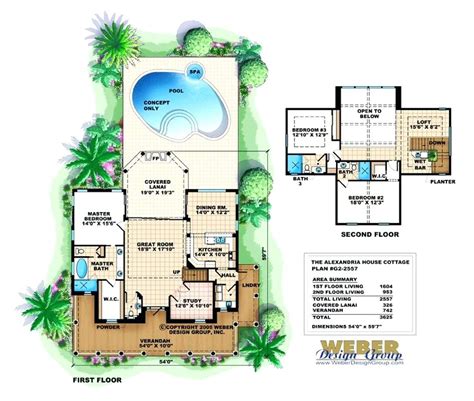 Pool Single Story Mediterranean House Plans Mansion Indoor Mega Floor