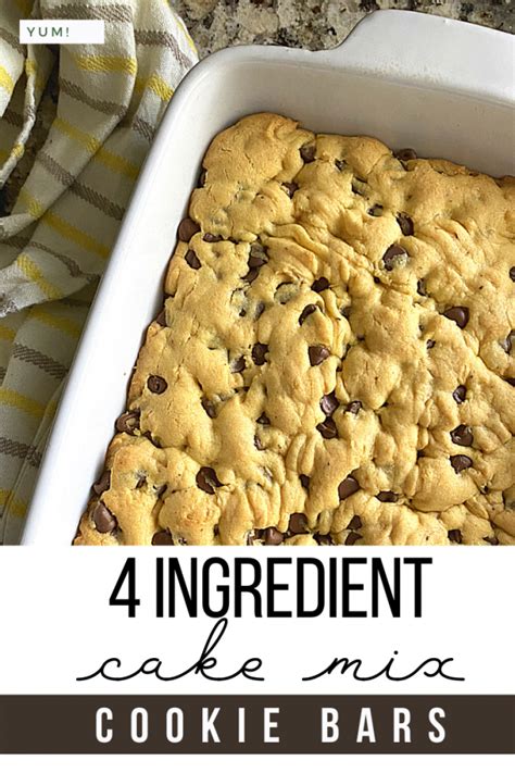 How To Make Chocolate Chip Cookies With Cake Mix 4 Ingredient Cake