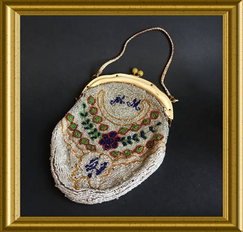 Antique Beaded Purse Handbag Evening Bag