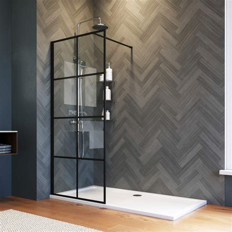 Buy Elegant Mm Shower Screen Wet Room Reversible Walkin Shower Door