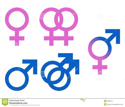 Illustration Gender Symbols Royalty Free Stock Images - Image: 6238419