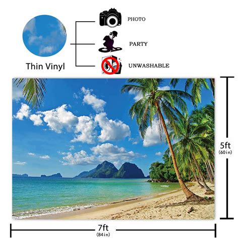 Buy Funnytree 7x5ft Summer Tropical Beach Backdrop Seaside Island Palm