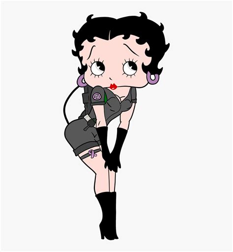 Betty Boop As A Ghostbuster V Betty Boop Winking Hd Png Download