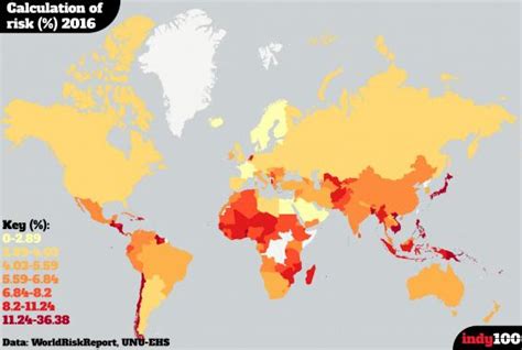 The Most Dangerous Countries In The World For Natural Disasters Indy100