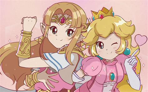 Princess Zelda Princess Peach And Princess Zelda The Legend Of Zelda