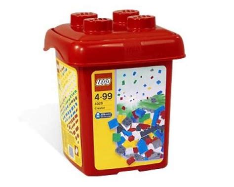 Lego Set 4029 1 Build With Bricks Bucket Red Bucket 2003 Creator