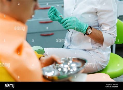 Medical Procedures In The Office Of The Ent Specialist Stock Photo Alamy