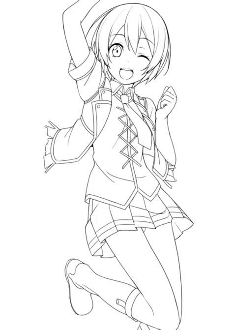 Animes para colorear chicas - Imagui
