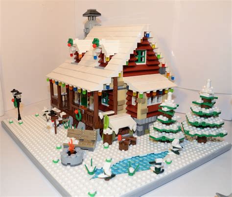 Save 15% on your cabin! Family Winter Cabin | Lego christmas village, Lego winter ...