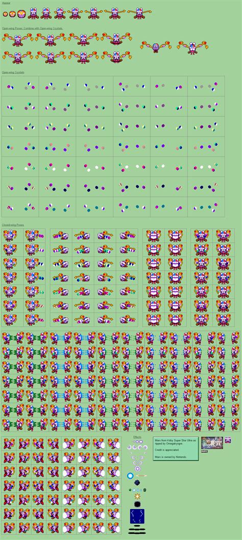 The Spriters Resource Full Sheet View Kirby Super Star Ultra Marx