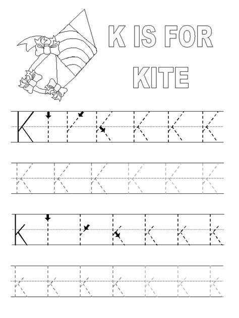 Letter K Worksheets For Kindergarten Wert Sheet