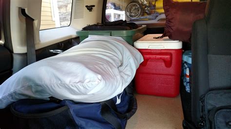 Bills Setup For Sleepingcamping In A Jeep Patriot Suv Rving
