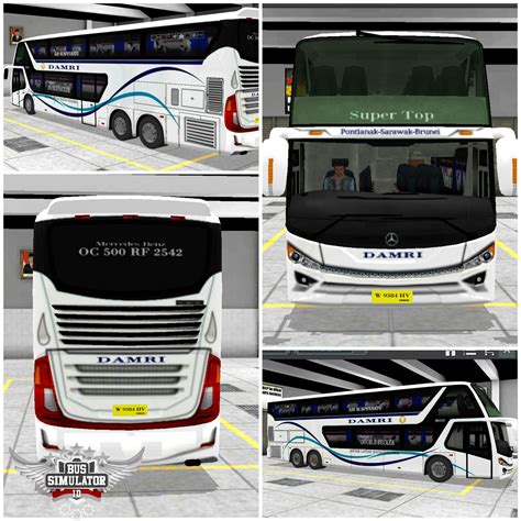 Komban komban tourist bus dawood and komban yodhavu skins ets 2 busmod: Livery Bus Damri SDD By HN - Gudang Livery, Skin Dan Mod ...