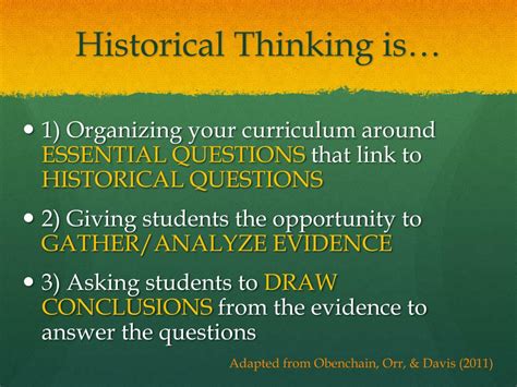 Ppt Historical Thinking And History Texts Powerpoint Presentation Id
