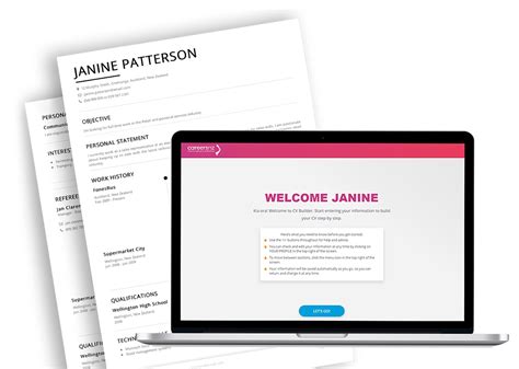No need to think about design details. Cv Builder Nz - planner template free