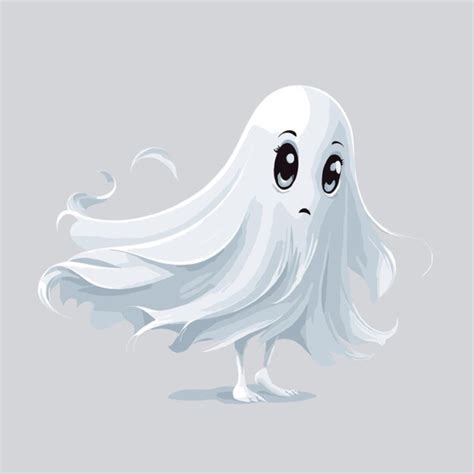 Premium Vector Ghost Vector On A White Background