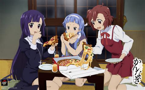Anime Girls Eating Pizza Animoe