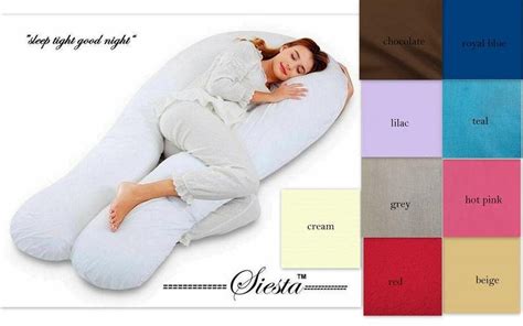 12ft Comfort U Pillow And Case Body Support Nursing Maternity Etsy