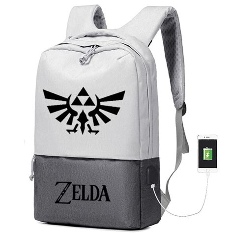 The Legend Of Zelda Game Men Backpack Zelda Printing Backpack Canvas