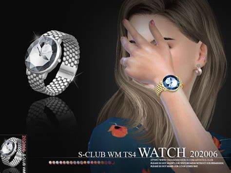 S Club Wm Ts4 Watch Chain Bracelet 202006 Sims 4 Expansions Sims Cc