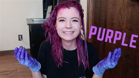 I Dyed My Hair Purple Youtube