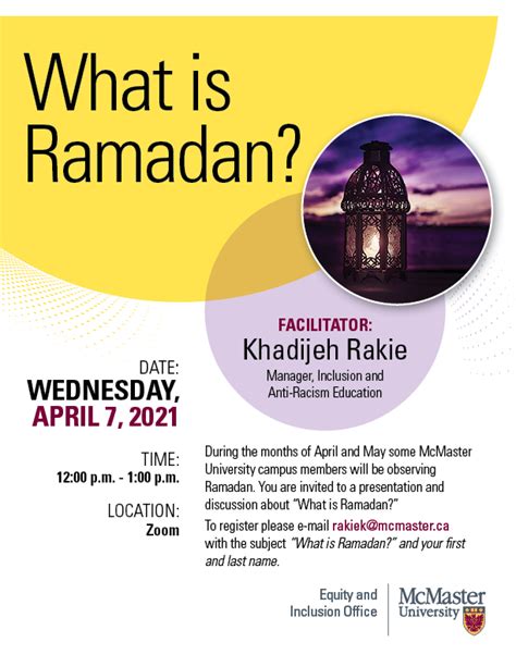 What Is Ramadan Equity And Inclusion Office