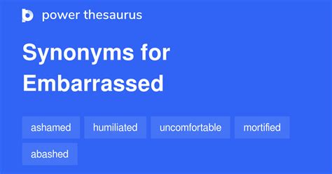 Embarrassed Synonyms 912 Words And Phrases For Embarrassed