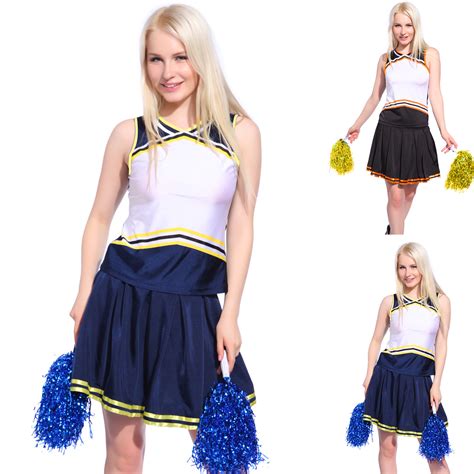 We feature grease's rydell high. Womens Glee Cheerleader Outfit Costume Fancy Dress Uniform Blank DIY Printing | eBay