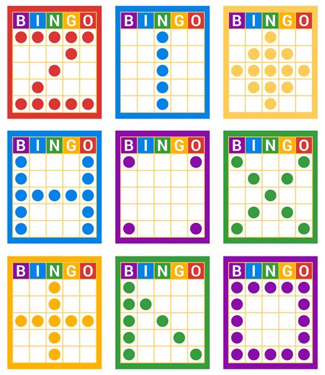 Printable Bingo Pattern Sheets Free Printable Worksheet
