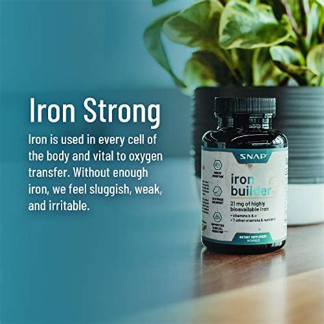 Natural Blood Builder Iron Supplements For Anemia 21mg Iron Pills To