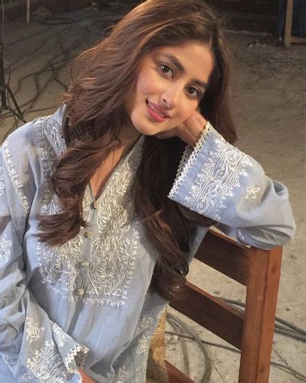 Sajal Ali Blue Kurta Ali Dress Sajal Ali Sajjal Ali