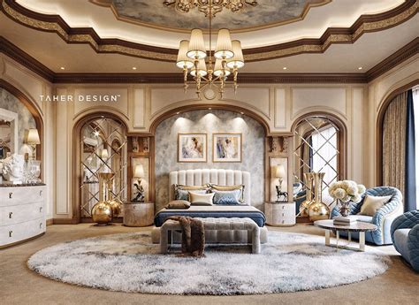 Luxury Mansion Interior Dubai — Taher Design Studio Habitaciones De