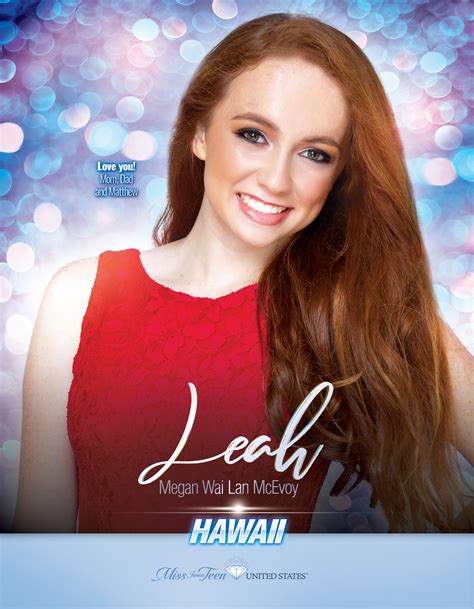 Leah Mcevoy Miss Junior Teen Hawaii United States 2019 United