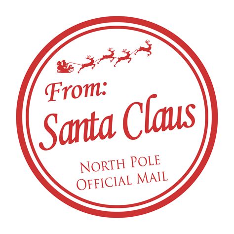 Free Santa Stamp Cliparts Download Free Santa Stamp C