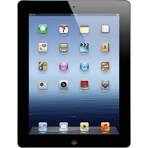 Apple 64GB iPad with Wi-Fi (3rd Gen, Black) MC707LL/A B&H Photo