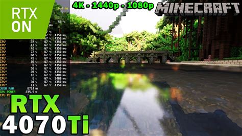 Minecraft Rtx Rtx 4070 Ti R7 5800x3d Ray Tracing 4k 1440p
