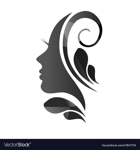Face Of A Beautiful Woman S Profile Royalty Free Vector