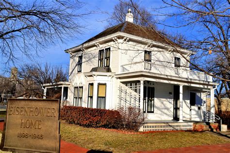 Dwight Eisenhowers Boyhood Home At Eisenhower Presidential Library In