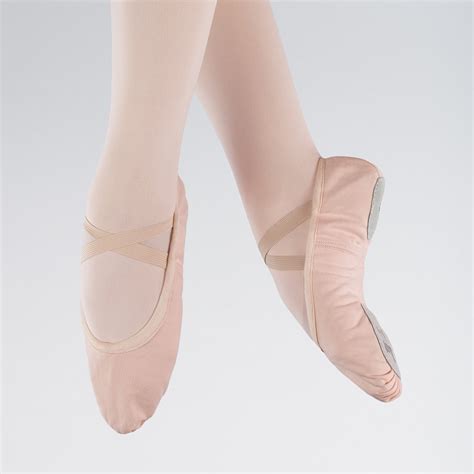 1st Position Pink Canvas Split Sole Ballet Shoes Surrey School Of