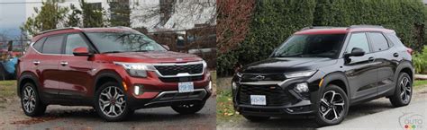 Comparaison Kia Seltos 2021 Vs Chevrolet Trailblazer 2021 Le Canada