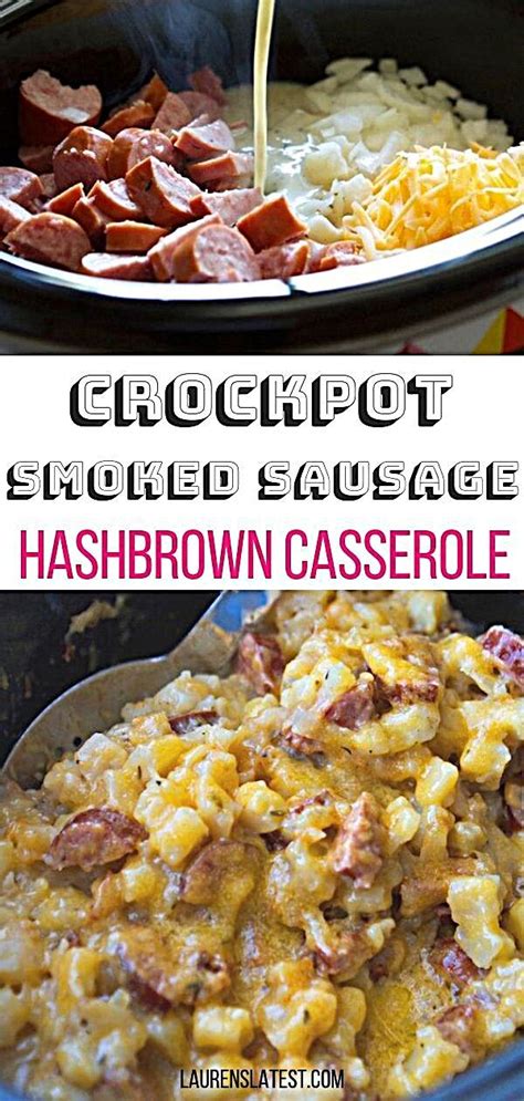 In a skillet, cook the sausage until browned and drain well. Smoked Sausage and Hash Brown Casserole | Recipe | Smoked ...