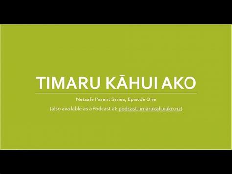 Video Keeping Our Tamariki Safe Online