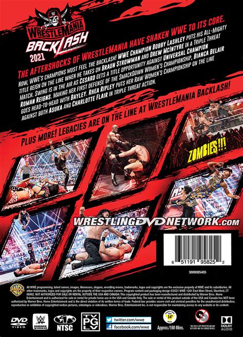 Shake Up To 2021 Wwe Dvd Schedule Of Ppvs Cover Art And Extra For Wrestlemania Backlash Dvd