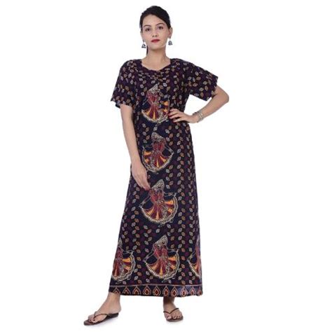 Buy Rajeraj Cotton Women Girls Stylish Nightwear Nightgow 01 Online At Best Prices In India
