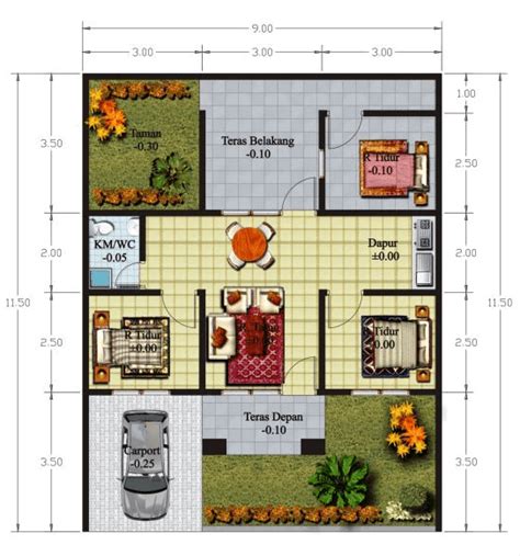 desain rumah minimalis  kamar  garasi