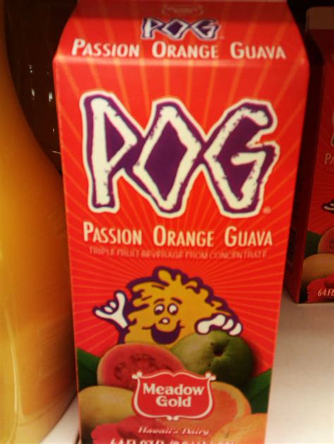 Meadow Gold Pog Passion Orange Guava Juice From Hawaii Hawaii Food