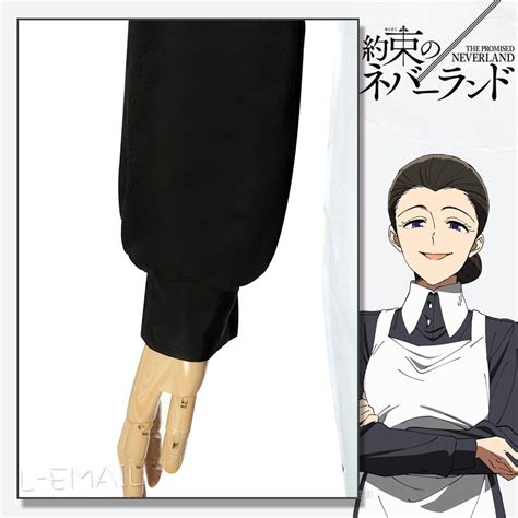 The Promised Neverland Isabella Cosplay Costume Women Maid Dress Anime